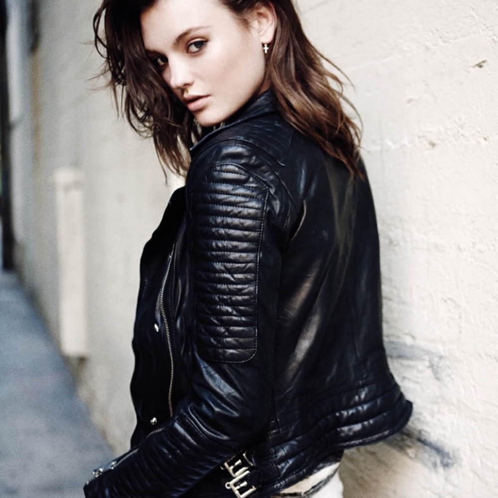 ANINE BING
Moto Leather Jacket in Black XS